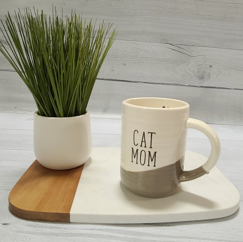 Marble & Wood Serving Tray